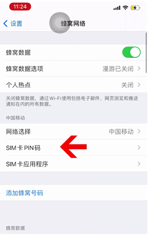 禹州苹果14维修网分享如何给iPhone14的SIM卡设置密码 