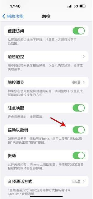 禹州苹果手机维修分享iPhone手机如何设置摇一摇删除文字 